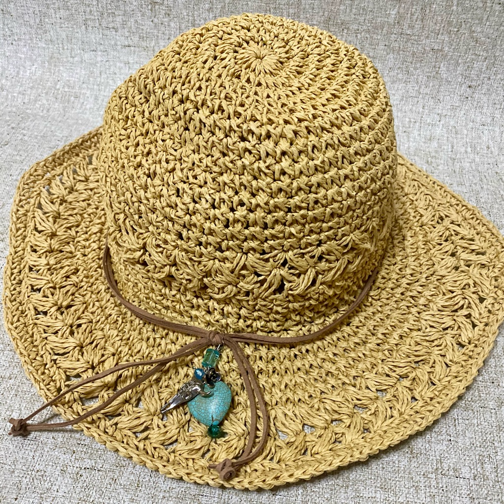Scala Raffia Hat,Very Soft,With A Ribbon To Adjust Inside, He Brim Not Included